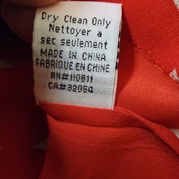 Anthropologie Yoana Baraschi Silk Polka Dot Feather Art Patch Dress Womens Large - Picture 12 of 13